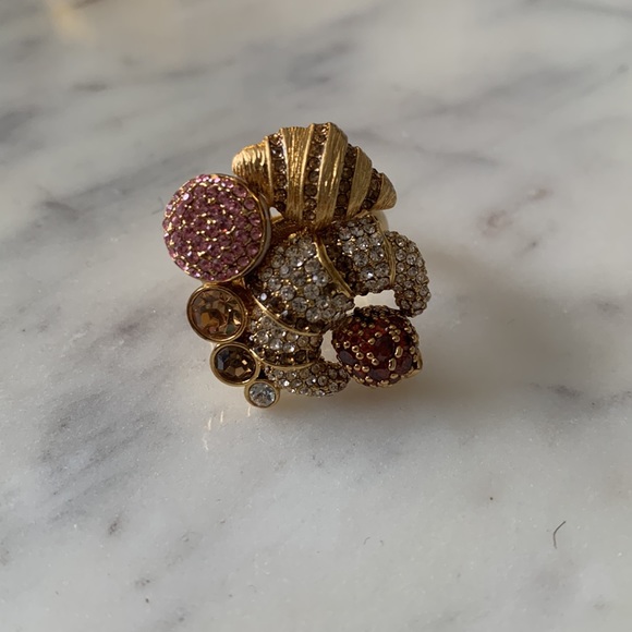 Kate Spade Patisserie Statement Cocktail Ring Size 7 - Picture 2 of 3